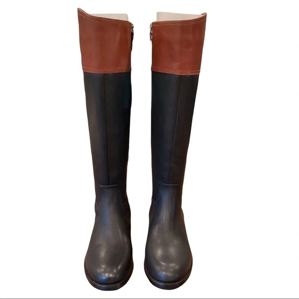 New Antonio Melani sz 6 black brown riding boots